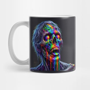 trippy zombie head Mug